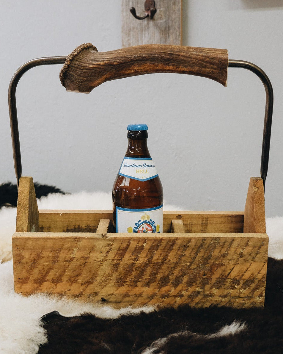 Biertragl mit Hirschhorngriff