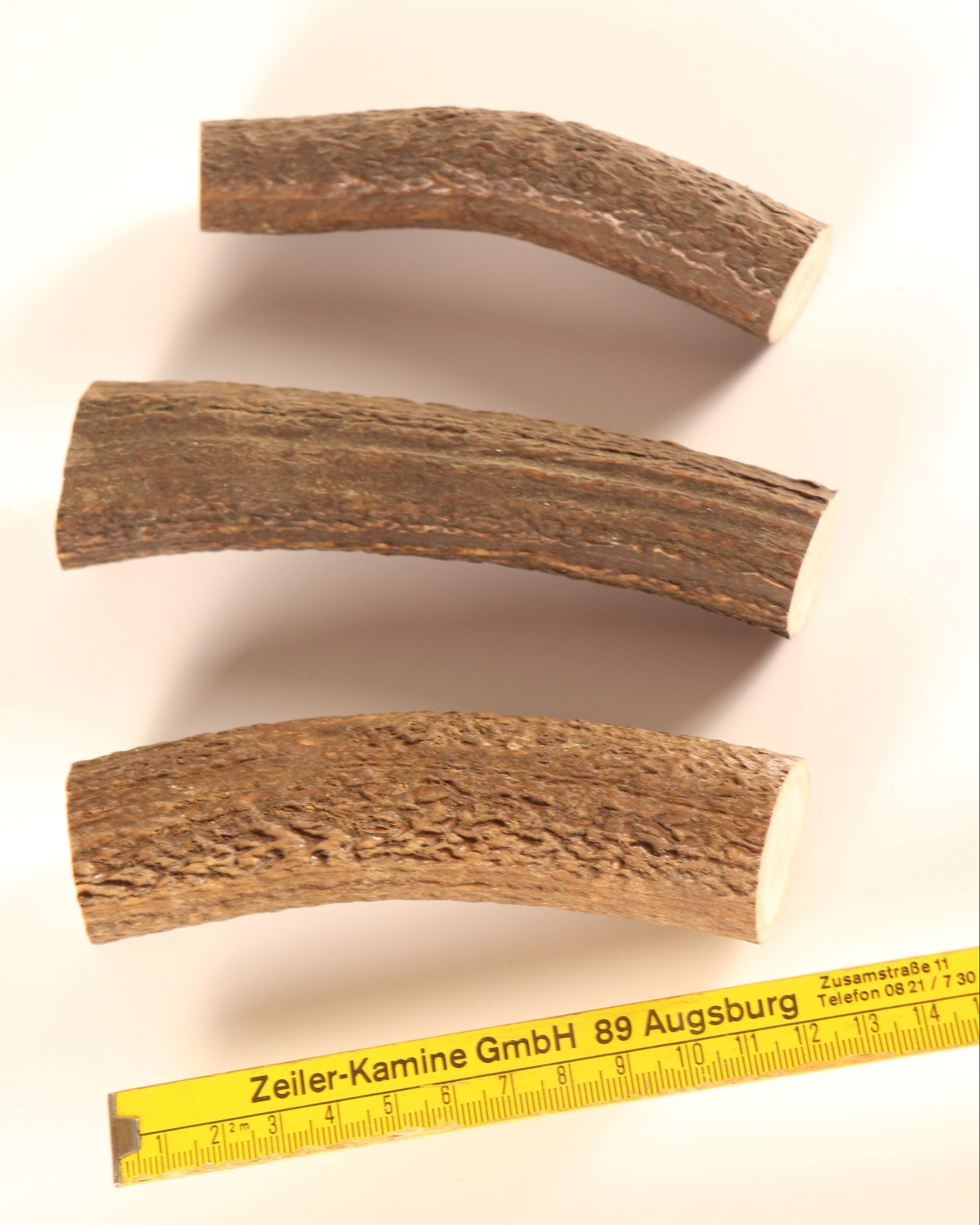 3 Hornstücke Geweihstücke