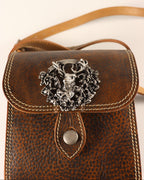 Leder Trachtentasche Hirsch