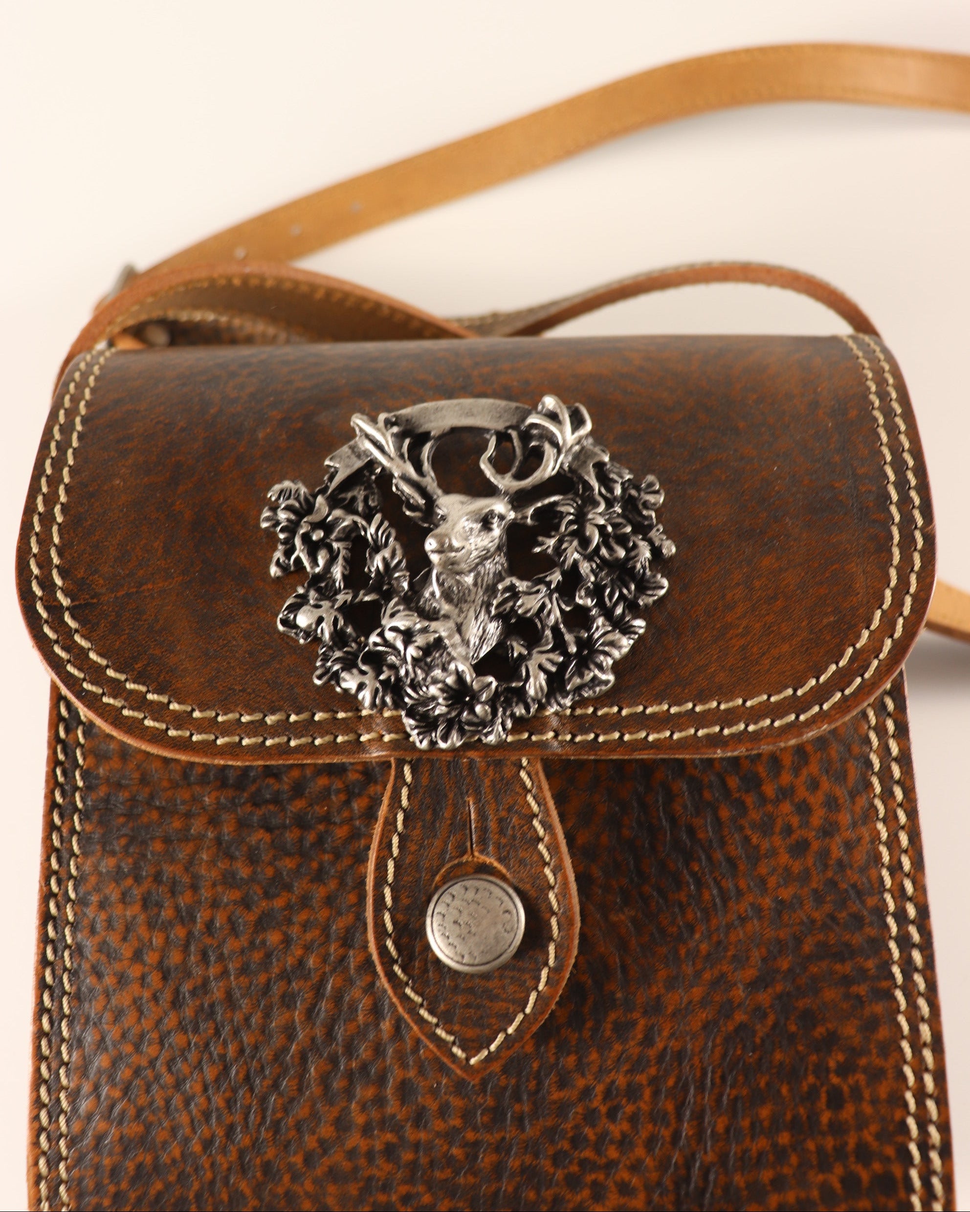 Leder Trachtentasche Hirsch